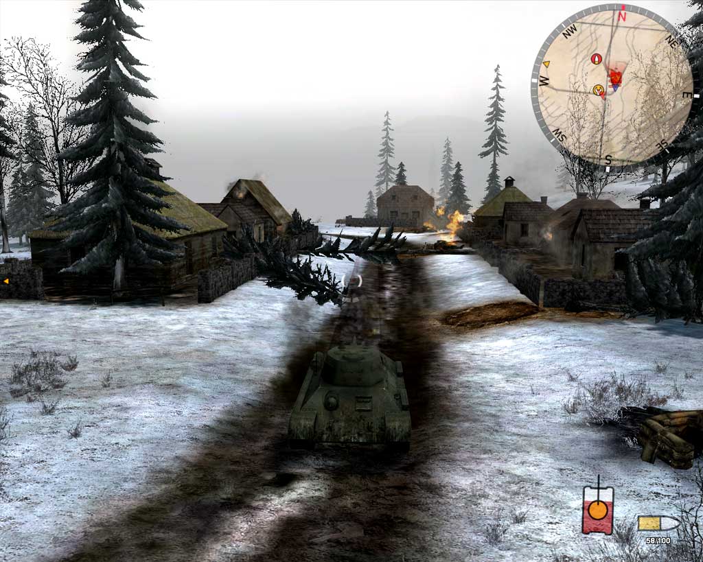 Скриншот из игры Panzer Elite Action: Танковая гвардия (Panzer Elite  Action: Fields of Glory). Просмотров 930. Разрешение: 1024x819